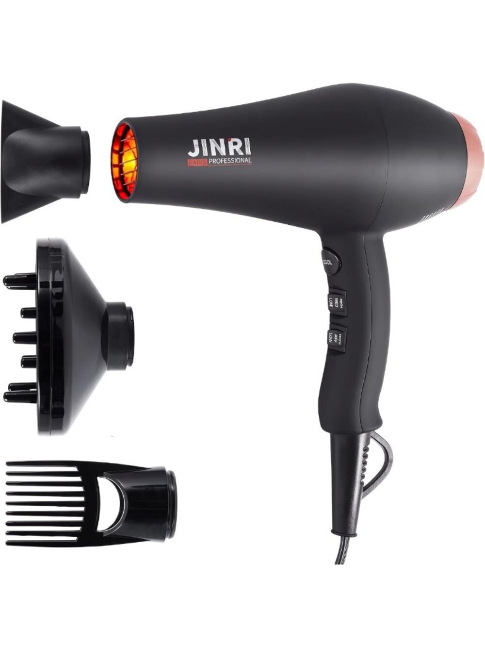 Professional Infrared Hair Dryer | Ionic Blow Dryer for Smooth, Frizz-Free Hair